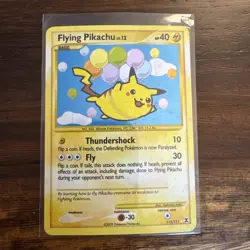 Flying Pikachu 113/111 Secret Rare Rising Rivals Pokemon LP - Image 1