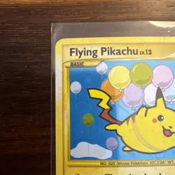 Flying Pikachu 113/111 Secret Rare Rising Rivals Pokemon LP - Image 2