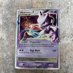Pokemon Mewtwo LV.X DP28 Diamond & Pearl Promo Holo Card 2008 English (DAMAGED) - Image 1