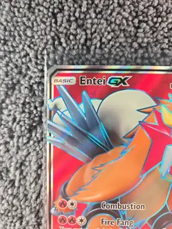 Pokemon Entei GX Full Art Holo TCG Card Shining Legends 71/73 - Image 2