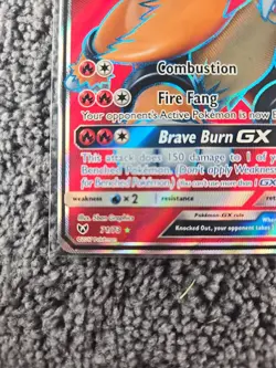 Pokemon Entei GX Full Art Holo TCG Card Shining Legends 71/73 - Image 5