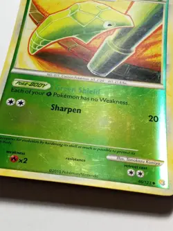 REVERSE HOLO Metapod 46/123 NM HeartGold SoulSilver Pokemon Card Tomokazu Komiya - Image 2