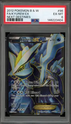 Pokemon Kyurem EX Next Destinies Full Art #96 PSA 6 - Image 1