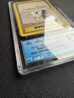 1999 Pokemon Base Set Unlimited Imposter Professor Oak #73/102 CGC 8.5 - Image 4