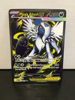 Mega Absol ex 161/132 Ultra Rare Full Art Holo Pokemon Mega Evolution - Image 1