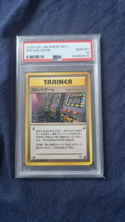 PSA 10 jeu d'arcade NEO ancien dos 2000 carte pokemon japonaise - Image 1