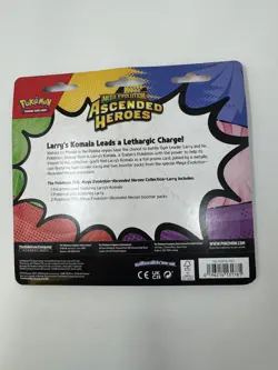 Pokemon TCG Mega Evolution Ascended Heroes Larry’s Komala 2 Pack Blister Sealed - Image 2
