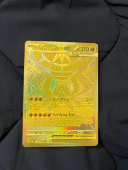 Gold Mega Zygarde EX Mega Hyper Rare 124/88 Pokemon Perfect Order WELL CENTERED! - Image 1