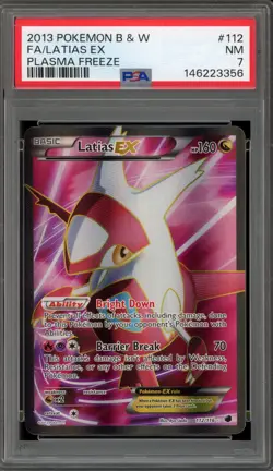 Pokemon Latias EX Plasma Freeze Full Art #112 PSA 7 - Image 1