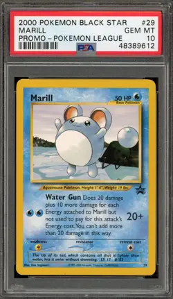 Pokemon Marill Pokemon League Black Star Promo #29 PSA 10 Gem Mint - Image 1