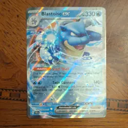 Pokemon TCG Blastoise EX 030/142 Paldean Fates Stage 2 330HP Ultra Rare Holo - Image 1