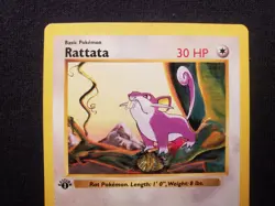 1999 Pokemon Base Set Shadowless 1st Edition Rattata Near Mint NEW & UNUSED! - Image 2