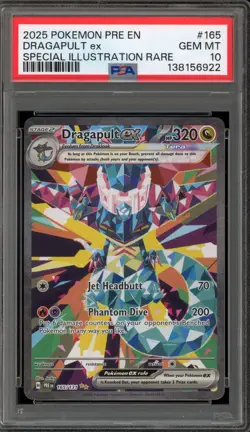 Pokemon Dragapult ex Prismatic Evolutions Special Illustration Rare #165 PSA 10 - Image 1