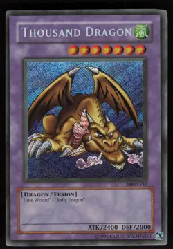 Thousand Dragon MRD-143 Secret Rare Reverse Foil Error Yu-Gi-Oh - Image 1