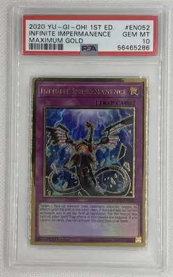 2020 Yu-Gi-Oh! 1st Ed Infinite Impermanence #EN052 Maximum Gold PSA 10 Gem Mint - Image 1