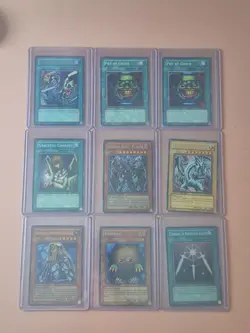 Yu-Gi-Oh! TCG Konami 9 Card Lot Pot Of Greed, Blue Eyes White Dragon, Kuriboh - Image 1