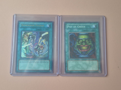 Yu-Gi-Oh! TCG Konami 9 Card Lot Pot Of Greed, Blue Eyes White Dragon, Kuriboh - Image 2