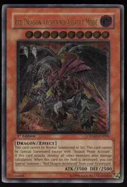 Red Dragon Archfiend/Assault Mode CRMS-EN004 Crimson Crisis 1st Edition Yu-Gi-Oh - Image 1