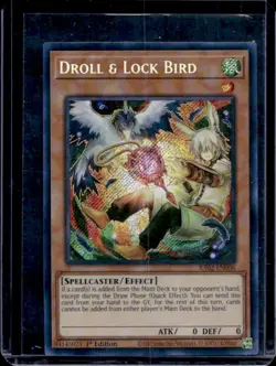 2024 Yu-Gi-Oh! 25th Rarity II English 1st Droll & Lock Bird #RA02-EN006a - Image 1
