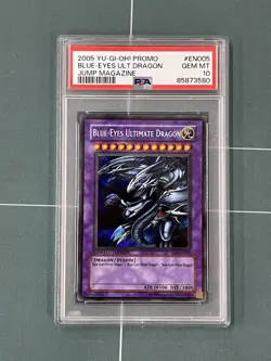 Yugioh Blue-Eyes Ultimate Dragon Secret Rare JMP-EN005 PSA 10 Gem Mint - Image 1