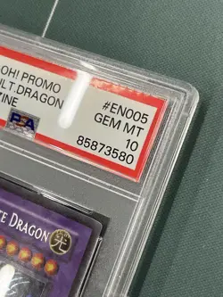 Yugioh Blue-Eyes Ultimate Dragon Secret Rare JMP-EN005 PSA 10 Gem Mint - Image 4
