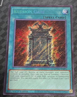 Yu-Gi-Oh! TCG Illusion Gate MZMU-EN023 1st Edition Secret Rare NM - Image 1