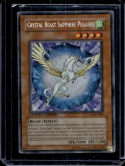 2007 Yu-Gi-Oh! Limited Crystal Beast Sapphire Pegasus #CT04-EN002 - Image 1