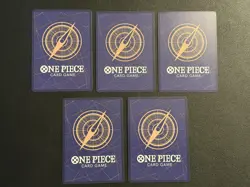 One Piece Purple Lot Of (5) SR, R, Foxy, Monet, Franky - Image 2