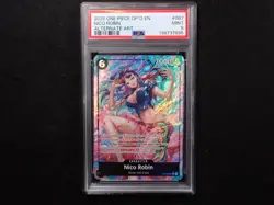 2025 ONE PIECE OP12-LEGACY OF THE MASTER ALTERNATE ART #087 NICO ROBIN PSA 9 - Image 1