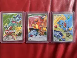 Pokemon TCG Bulbasaur 037 Charmander 038 Squirtle 039 First Partners Promos NM - Image 1