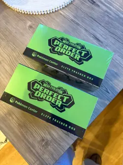 2X Pokemon TCG Mega Evolution Perfect Order Pokemon Center Elite Trainer Box ETB - Image 2