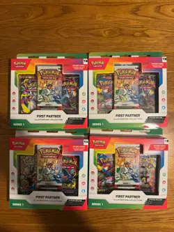 Pokemon TCG: First Partner Illustration Collection Series 1 x4 (New & Sealed) - Image 1