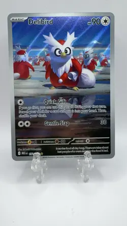 Delibird 152/132 Illustration Rare IR Pokemon Card Game TCG Mega Evolution Holo - Image 1