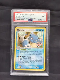 Pokemon Cards: National Championship Promo: Blastoise 14/100 PSA 9 - Image 1