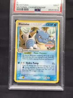 Pokemon Cards: National Championship Promo: Blastoise 14/100 PSA 9 - Image 2