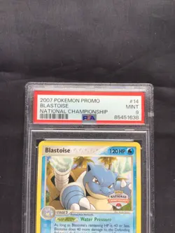 Pokemon Cards: National Championship Promo: Blastoise 14/100 PSA 9 - Image 3