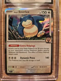 CGC 9.5 Hop's Snorlax 2025 Journey Together 117/159 GameStop Promo Pokemon Card - Image 2