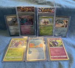 2021-2024 mixed Holographic Pokemon Cards Lot Of 7 Cards ~ Mint/Excellent Cond - Image 1