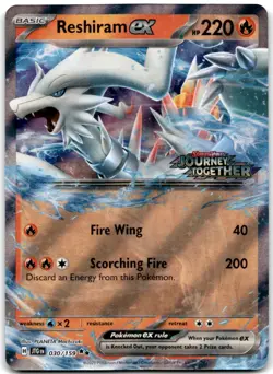 Reshiram ex (Journey Together Stamped) Double Rare Cards & Products 030/159 NM - Image 1