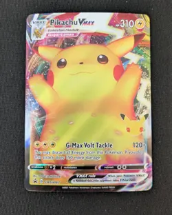 Pikachu VMAX SWSH062 Full Art PROMO Celebrations 25th Anniversary Pokemon Card - Image 1