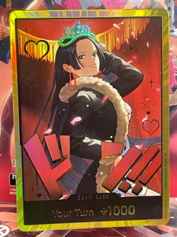 DON!! Card (Boa Hancock) (Gold) Extra Booster: One Piece Heroines Edition Foil - Image 1