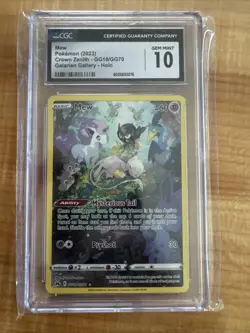 Mew GG10/GG70 Crown Zenith: Galarian Gallery Pokemon Card CGC 10 GEM MINT - Image 1