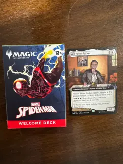 NYCC COMIC CON Magic The Gathering Spider-Man GREEN Welcome Deck & PROMO CARD - Image 2