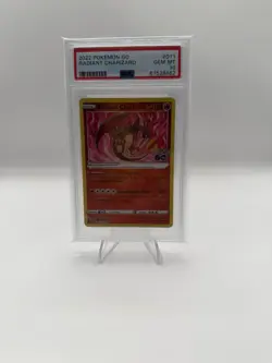 Pokemon Go Radiant Charizard Holo Card 011/078 PSA 10 English - Image 1