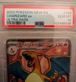 Pokemon TCG Charizard EX Scarlet & Violet Holo Ultra Rare Card 183/165 PSA 10 - Image 5