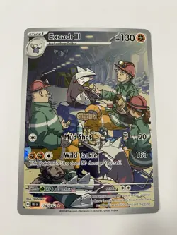 Pokemon TCG Excadrill Card 174/162 IR SV05: Temporal Forces 2024 NM Condition - Image 1