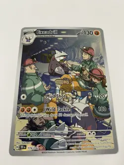 Pokemon TCG Excadrill Card 174/162 IR SV05: Temporal Forces 2024 NM Condition - Image 2