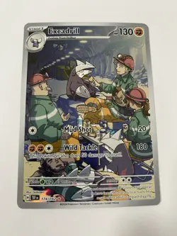 Pokemon TCG Excadrill Card 174/162 IR SV05: Temporal Forces 2024 NM Condition - Image 3
