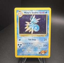 2000 Pokemon Gym Heroes #9 Misty's Seadra Holo Prerelease Promo Card LP - Image 1