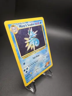 2000 Pokemon Gym Heroes #9 Misty's Seadra Holo Prerelease Promo Card LP - Image 2